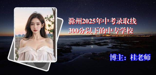 滁州2025年中考录取线300分以下的中专学校