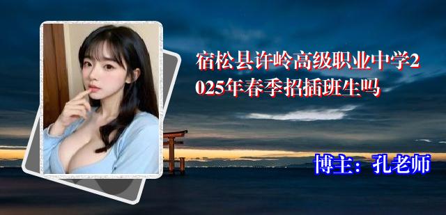 宿松县许岭高级职业中学2025年春季招插班生吗