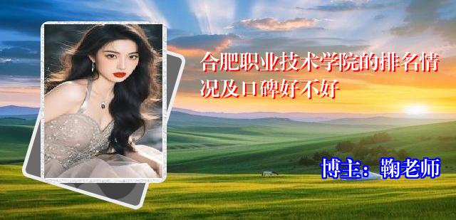 合肥职业技术学院的排名情况及口碑好不好