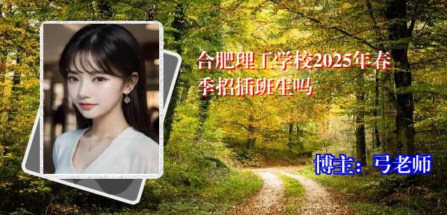 合肥理工学校2025年春季招插班生吗