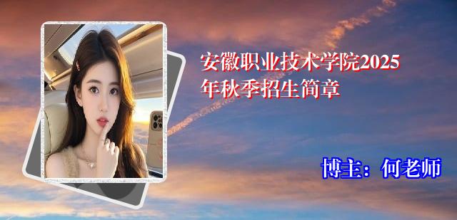 安徽职业技术学院2025年秋季招生简章