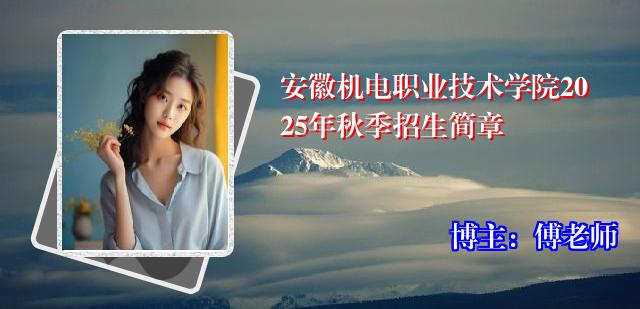安徽机电职业技术学院2025年秋季招生简章
