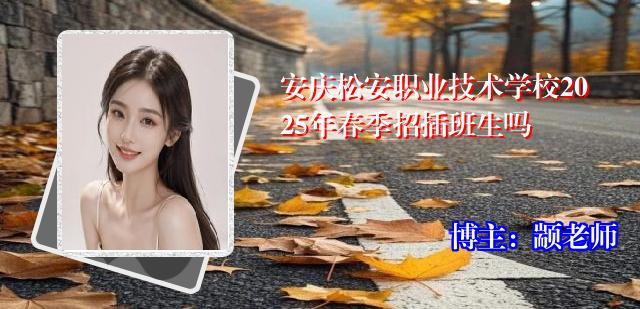 安庆松安职业技术学校2025年春季招插班生吗