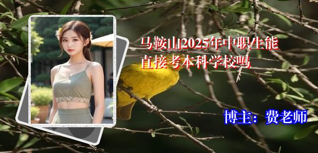 马鞍山2025年中职生能直接考本科学校吗