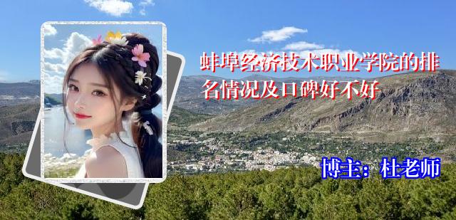 蚌埠经济技术职业学院的排名情况及口碑好不好