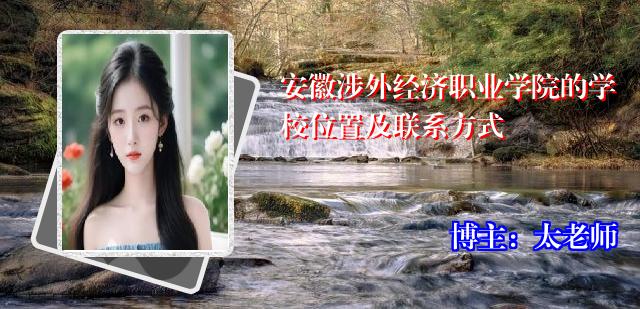安徽涉外经济职业学院的学校位置及联系方式
