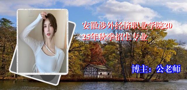 安徽涉外经济职业学院2025年秋季招生专业