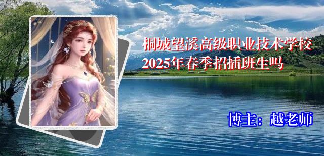 桐城望溪高级职业技术学校2025年春季招插班生吗