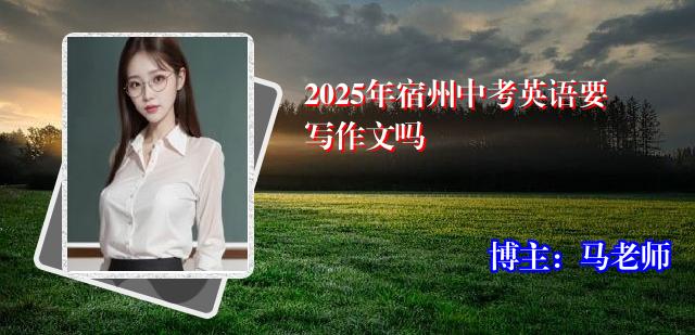 2025年宿州中考英语要写作文吗