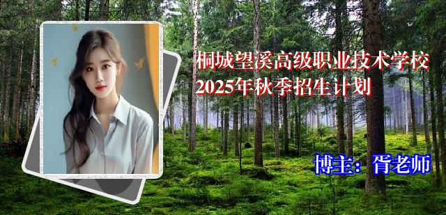 桐城望溪高级职业技术学校2025年秋季招生计划