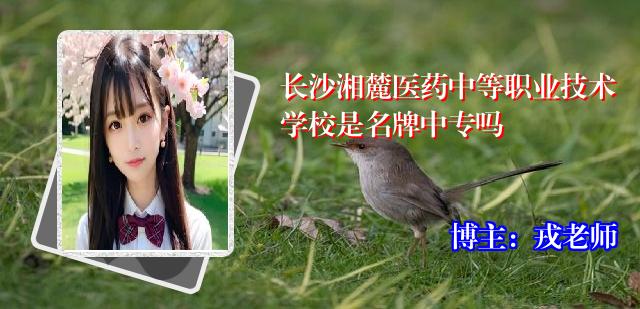 长沙湘麓医药中等职业技术学校是名牌中专吗