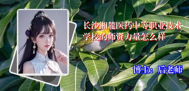 长沙湘麓医药中等职业技术学校的师资力量怎么样